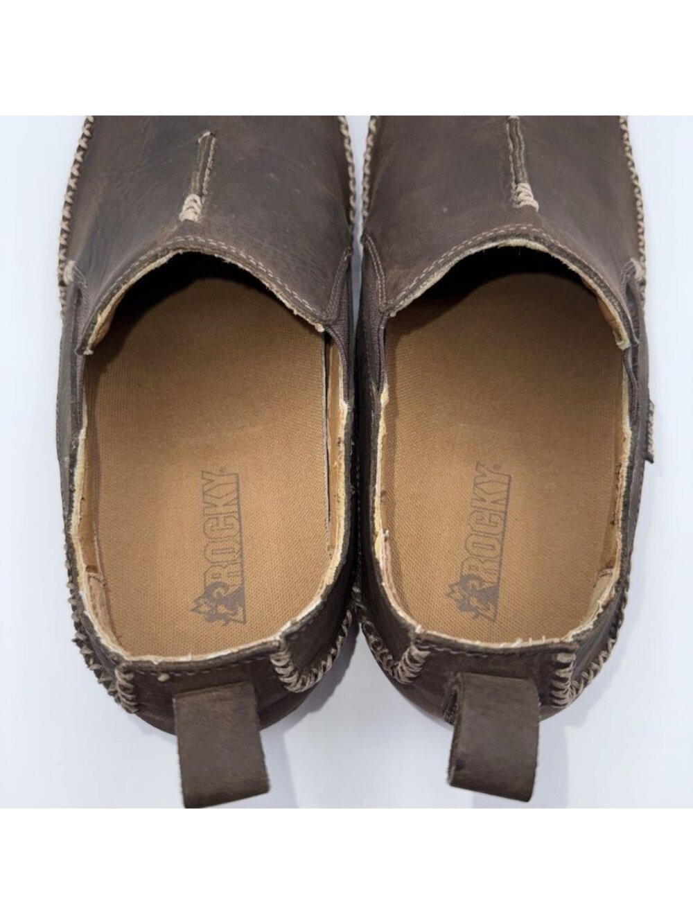 ROCKY 1045 Men’s Slip-On Brown Loafers Shoes Size Sz 11.5 - Picture 15 of 15